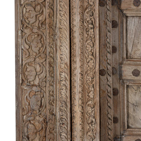 Carved Rosewood Door & Frame From Punjab - 19thC