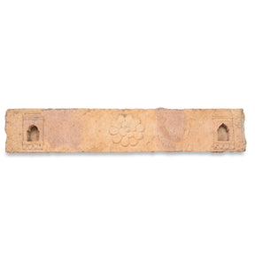 Carved Stone Lintel Panel From Jaisalmer - 19thC