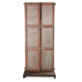 Painted Indian Jali Doors From Patan - 18th Century