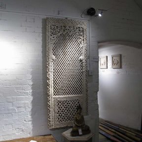 Indian Stone Jali Window Panel from Jaisalmer
