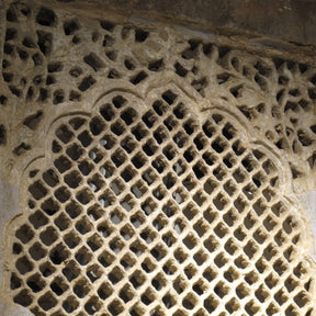 Indian Stone Jali Window Panel from Jaisalmer
