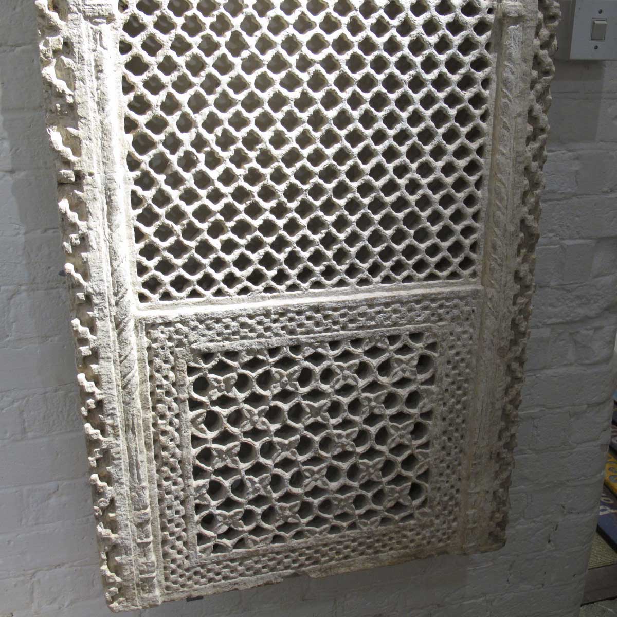 Indian Stone Jali Window Panel from Jaisalmer