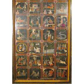 Old Bikaner Painted Ceiling Panel Ca 90 Yrs