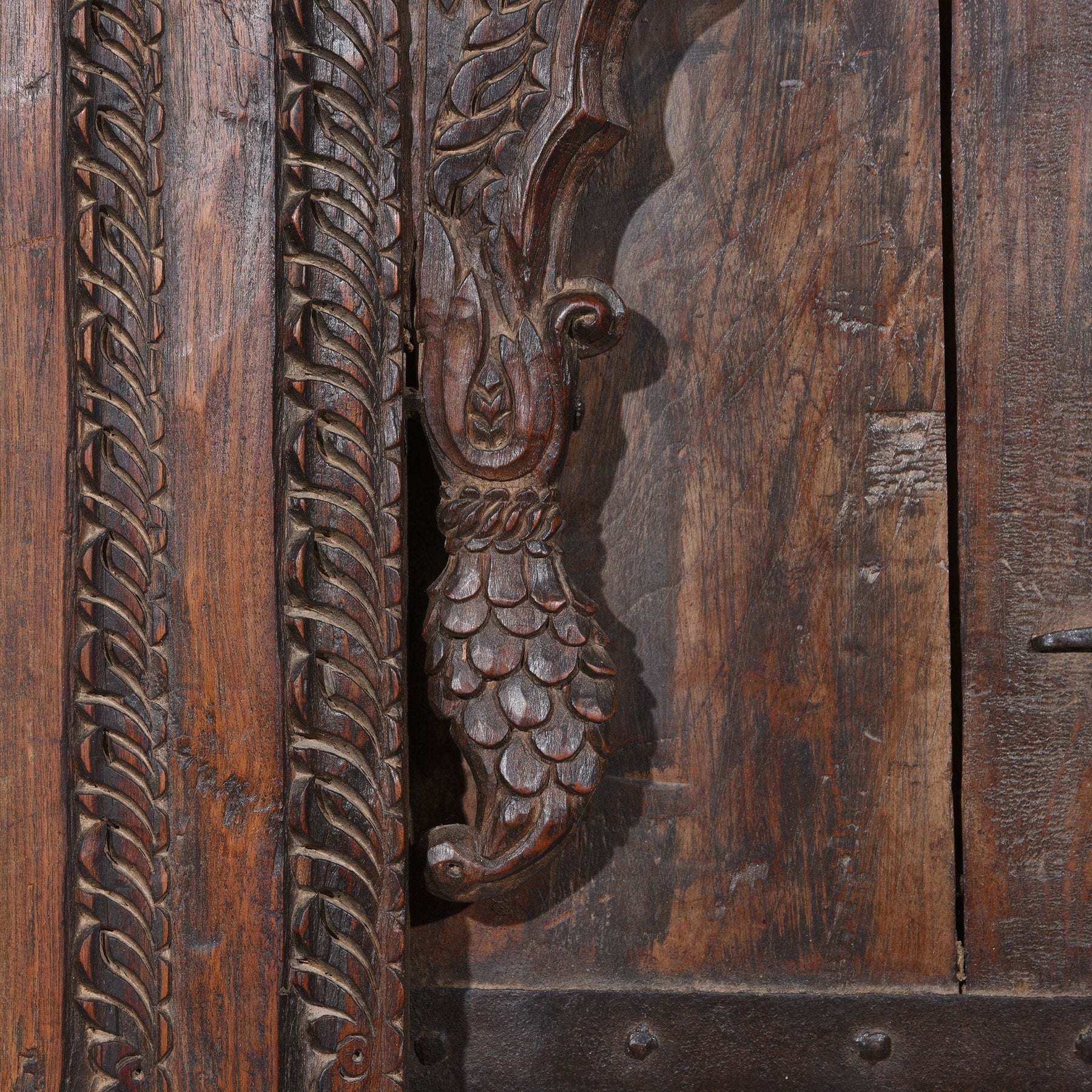Old Carved Indian Window From Hyderabad - 19thC