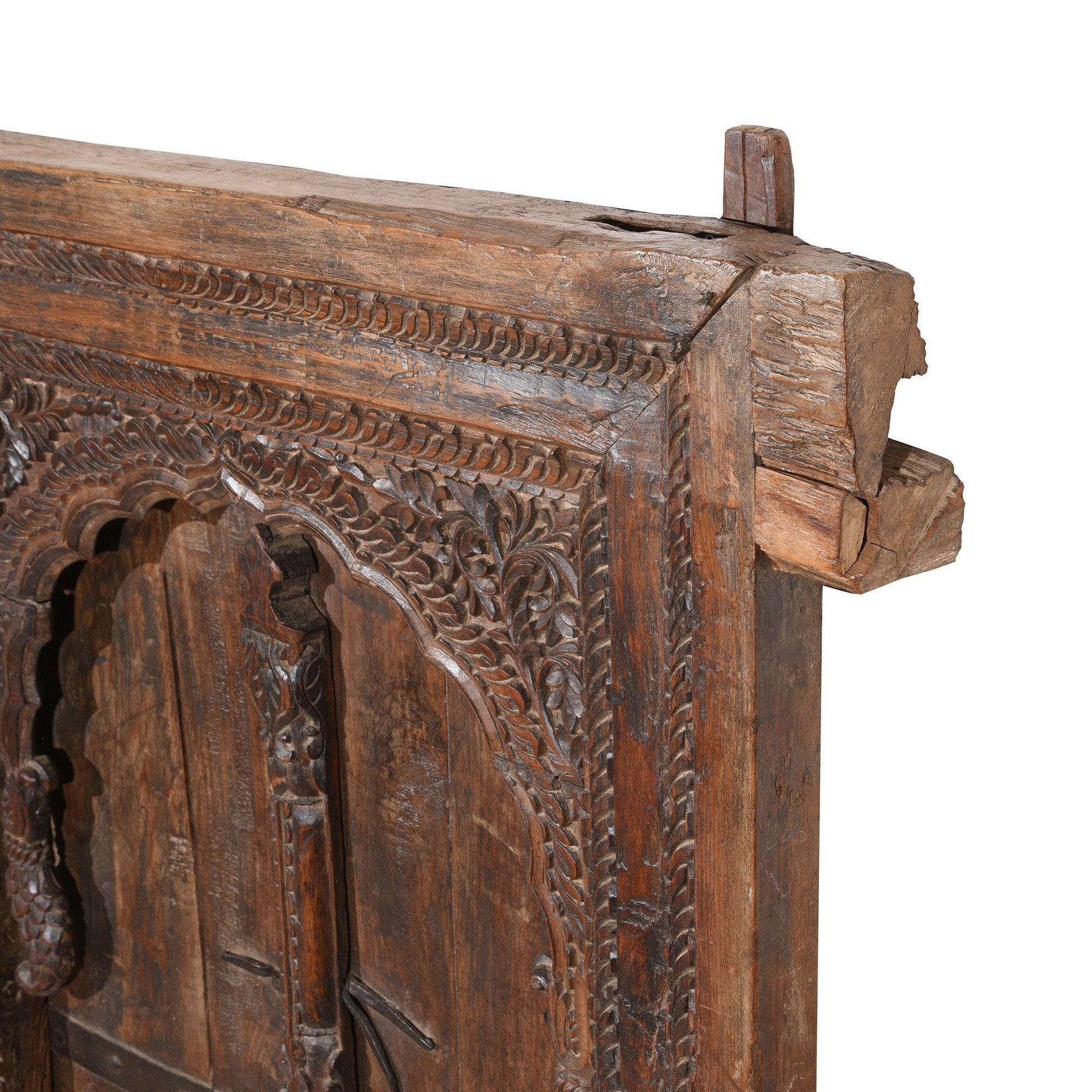Old Carved Indian Window From Hyderabad - 19thC
