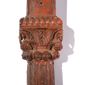 Old Carved Teakwood Double Arch from Maharashtra - 19thC