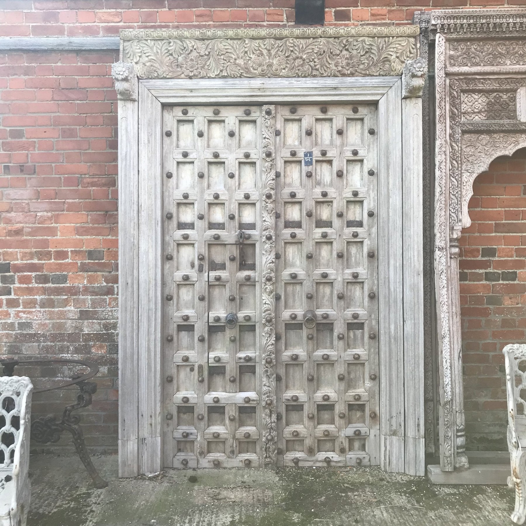 Old Indian Door From Kutch - 19thC