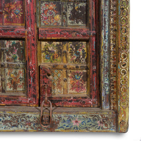 Old Indian Door With Later Painting - 19thC