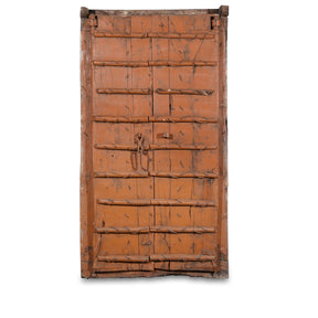 Old Indian Door With Later Painting - 19thC