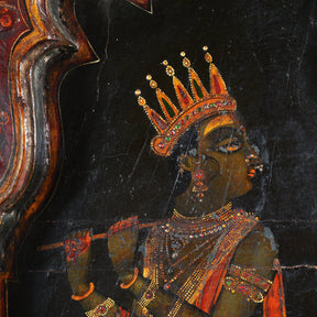 Painted Indian Doors From Bikaner - 19thC