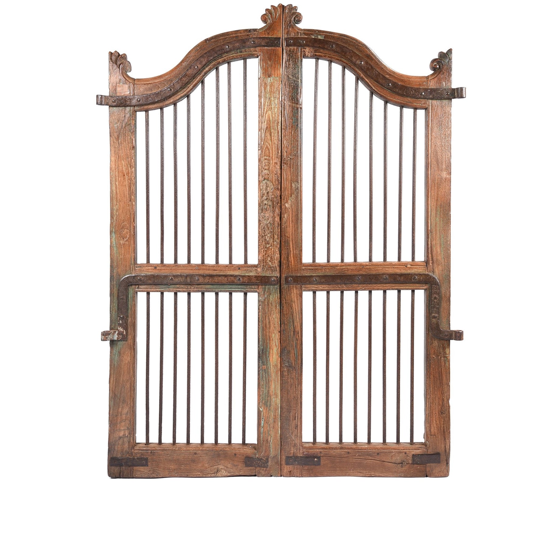 Teak Dog Gates From Gujarat - 19thC
