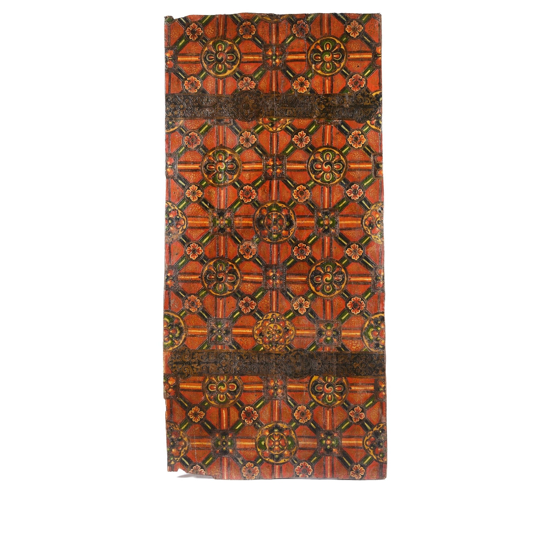 Tibetan Painted Door Panel - 75- 100Yrs Old
