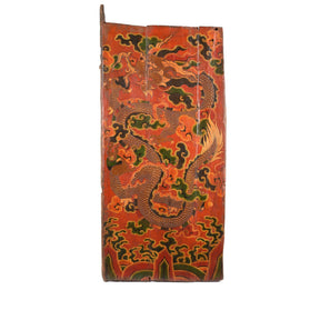 Tibetan Painted Door panel With Original Paint 75 - 100 Yrs Old