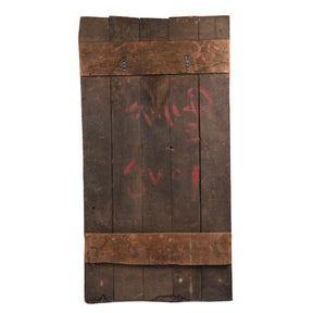 Tibetan Tiger Door Panel With Original Paint 75 - 100 Yrs Old