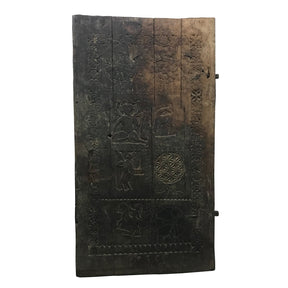 Tribal Elephant Window Shutter From Maharastra - 19thC