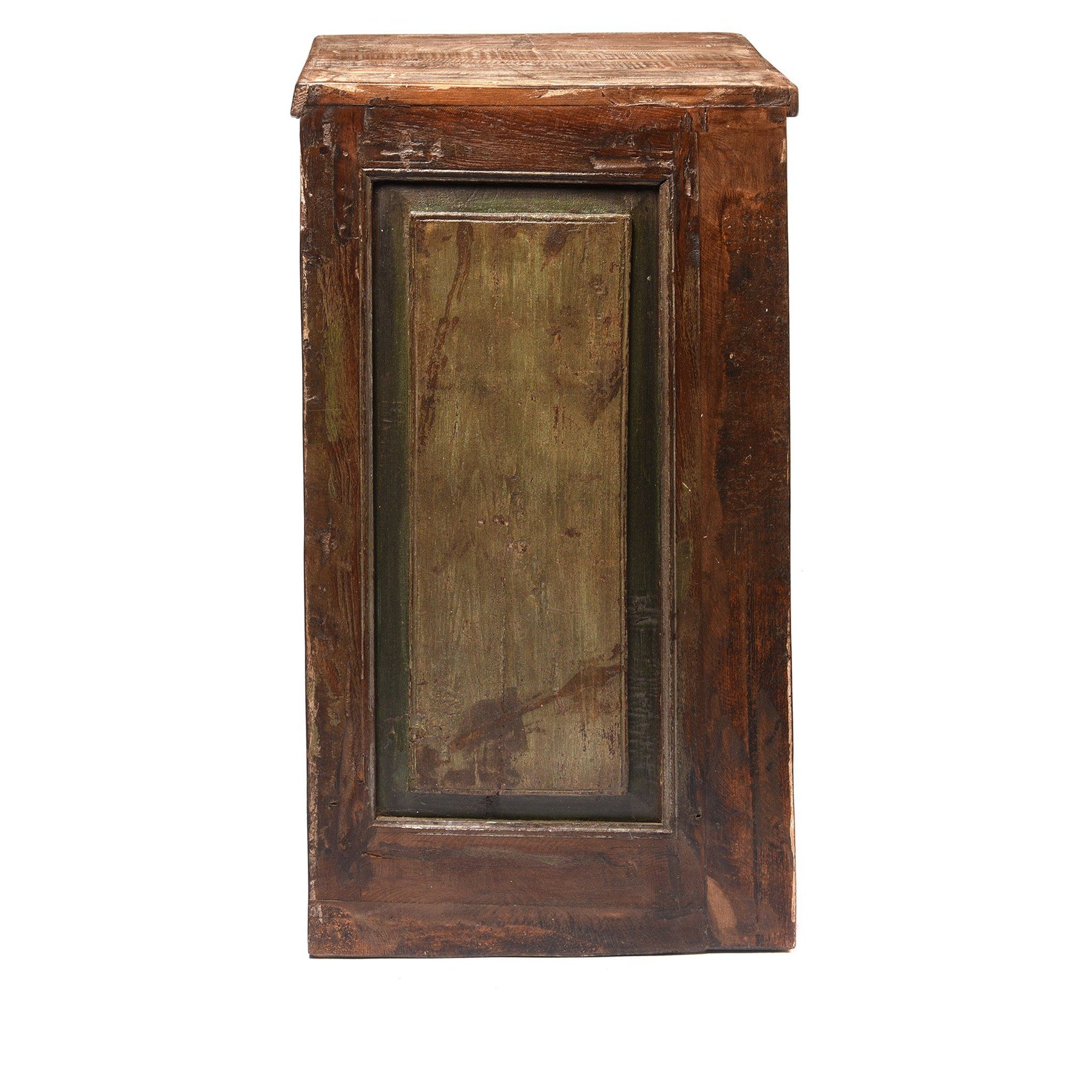 Bedside Cabinet Made From Reclaimed Carved Teak