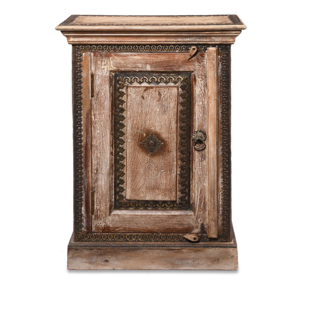 Bedside Cabinet Made From Reclaimed Teak