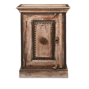 Bedside Cabinet Made From Reclaimed Teak