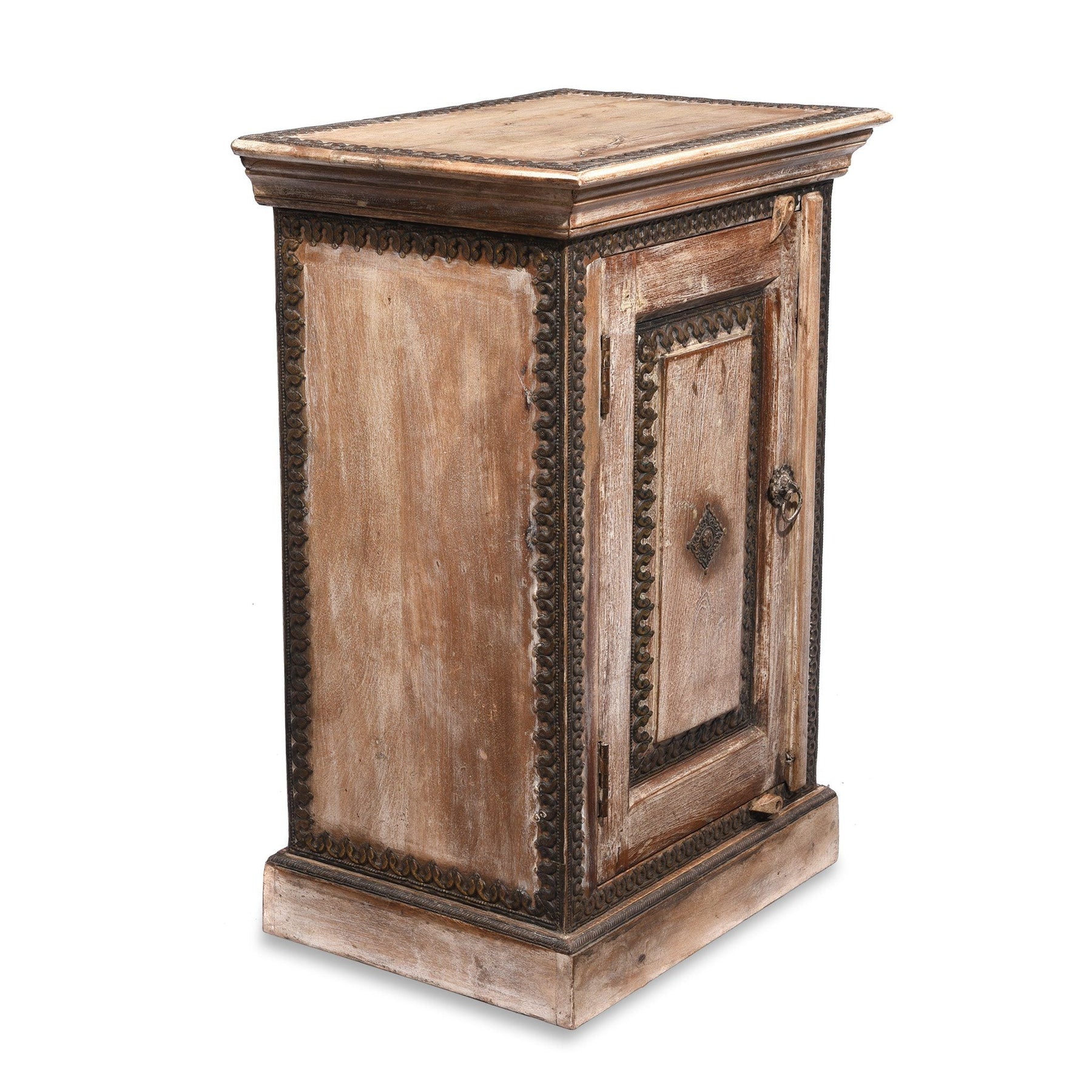 Bedside Cabinet Made From Reclaimed Teak