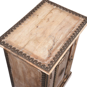 Bedside Cabinet Made From Reclaimed Teak