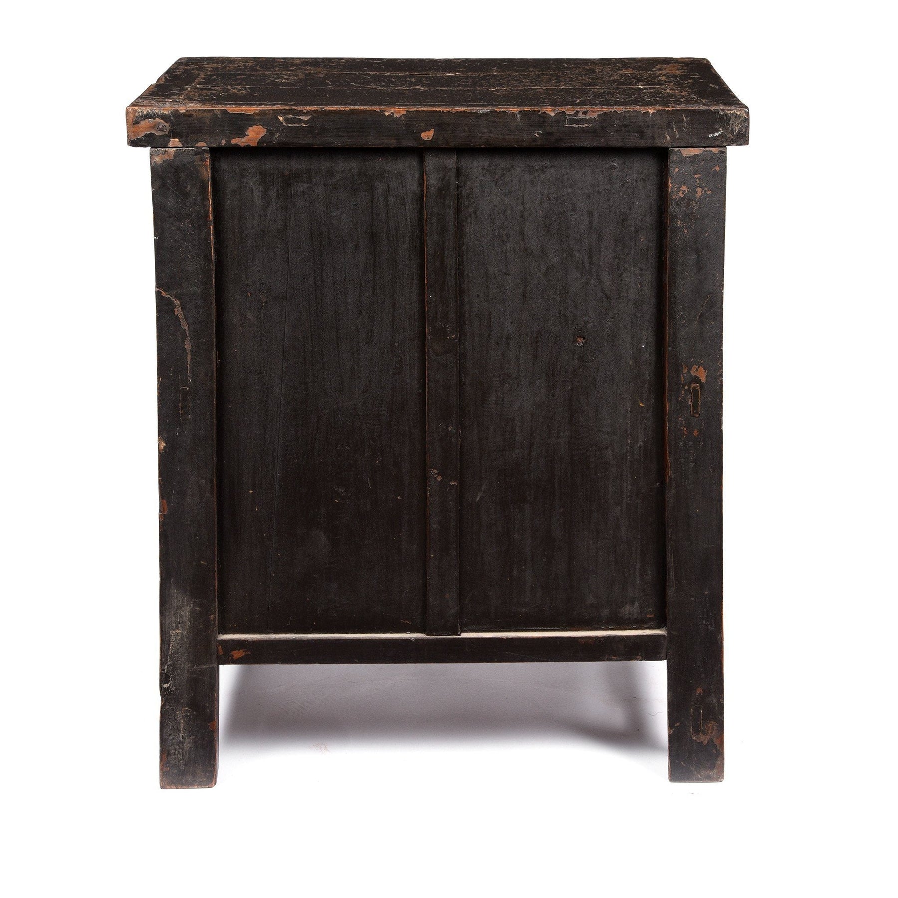 Chinese Red Lacquer Bedside Cabinet from Shanxi - Early 19thC