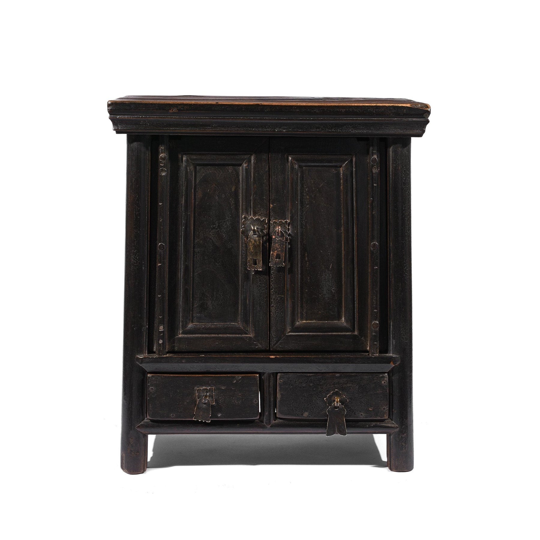 Persimmon Side Cabinet From Shanxi - 19thC