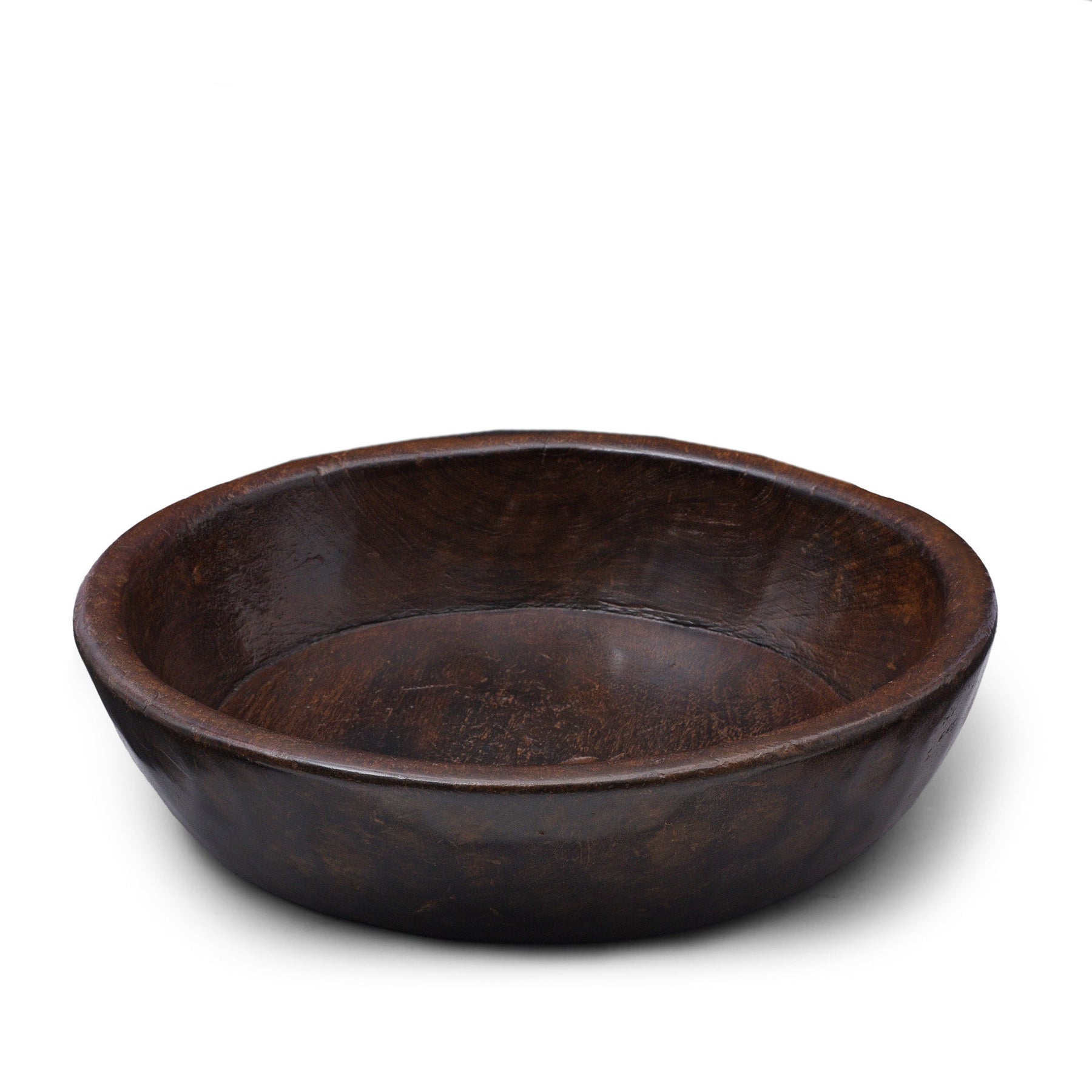 Carved Indian Parath Bowl From Rajasthan - Ca 1920