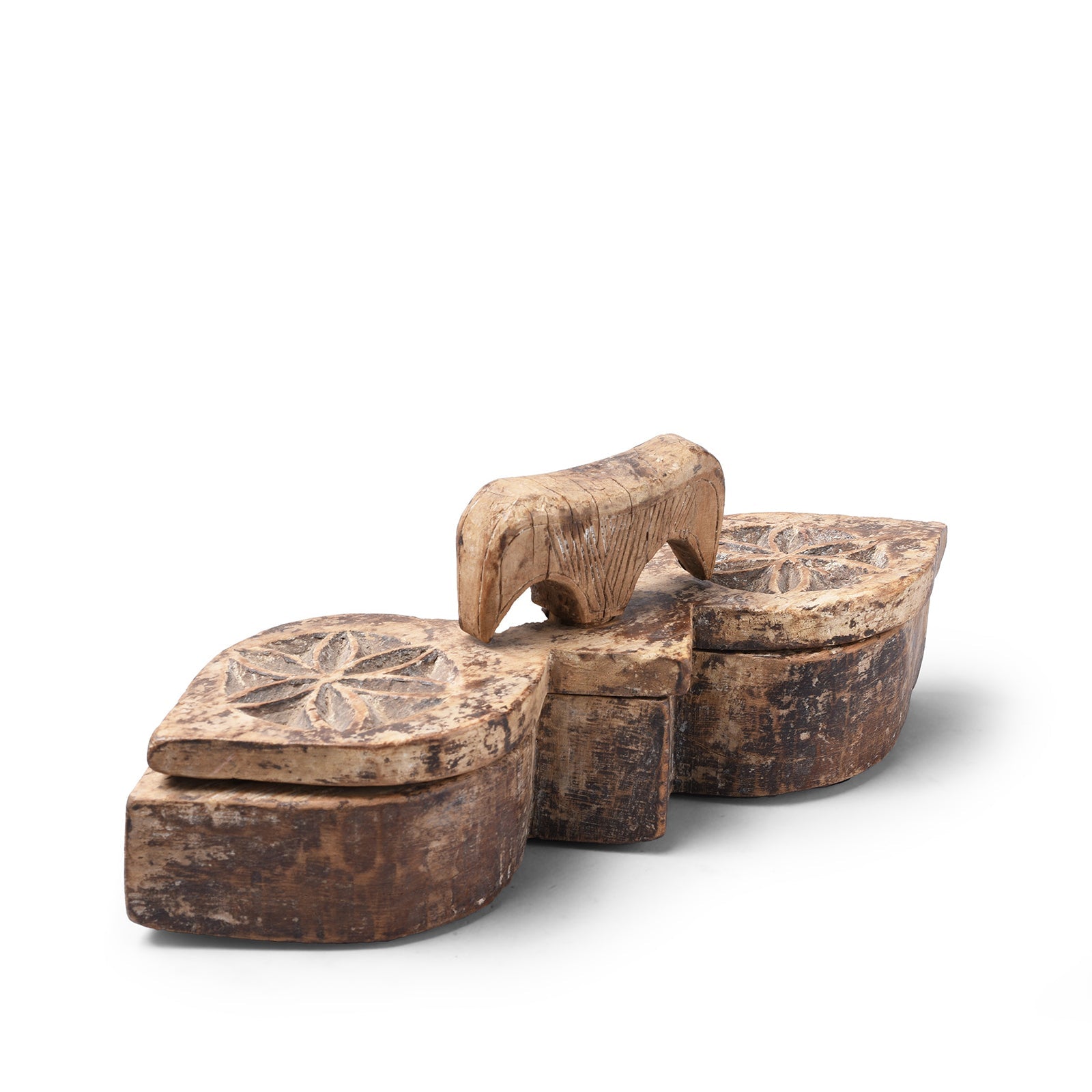 Indian Tika Box From Banswara - 19th Century