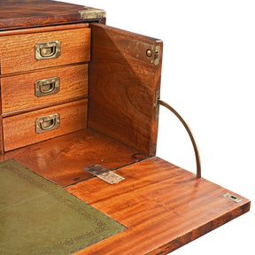 Chinese Export Secretaire Campaign Chest - Ca 1865