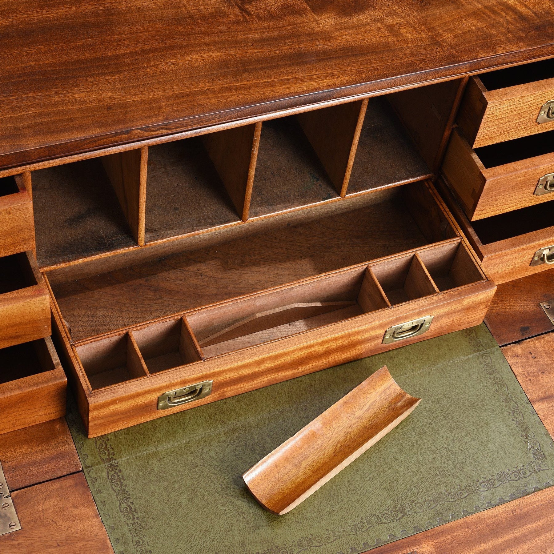 Chinese Export Secretaire Campaign Chest - Ca 1865