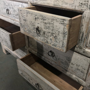 Painted 9 Drawer Sideboard From Mongolia Made From Reclaimed Wood