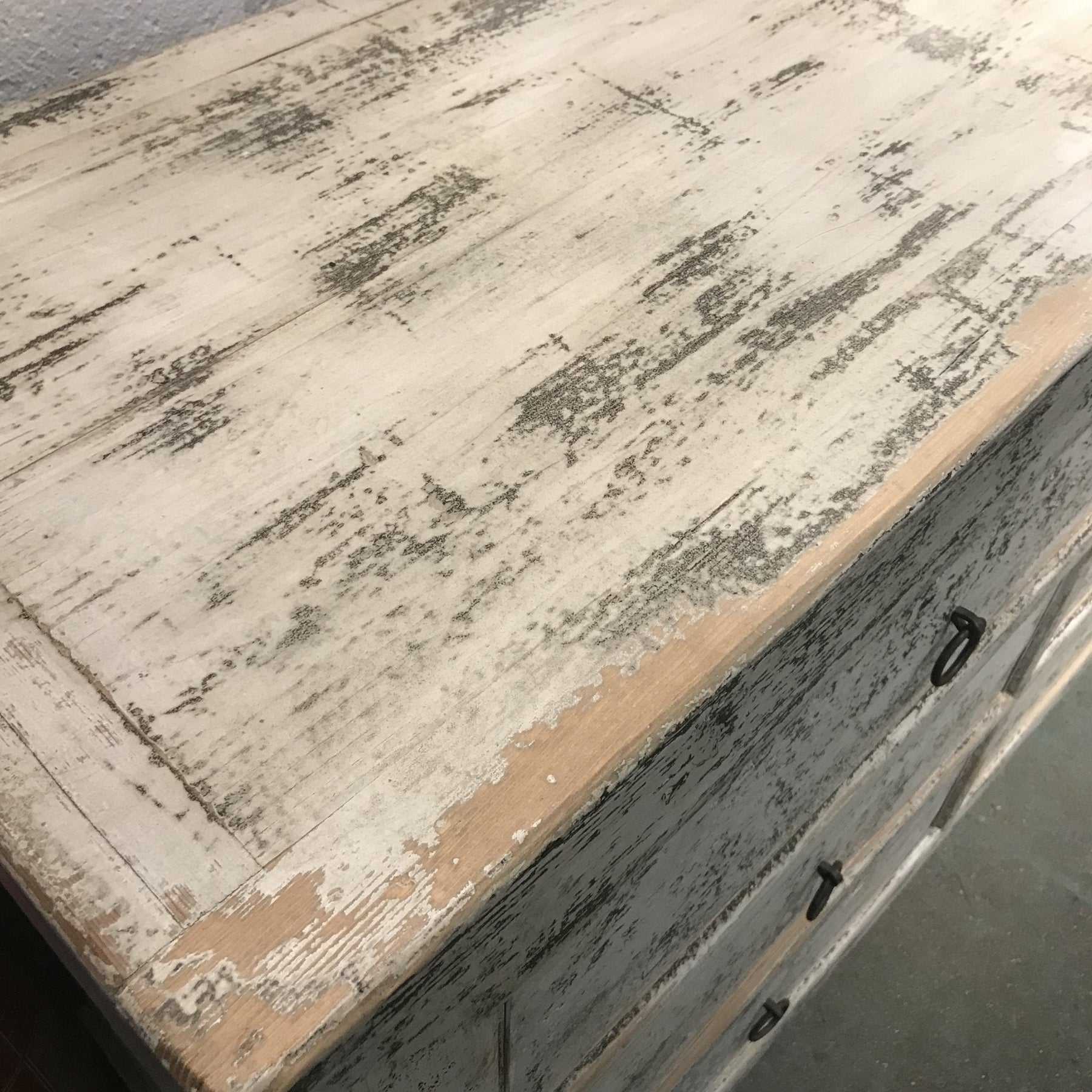 Painted 9 Drawer Sideboard From Mongolia Made From Reclaimed Wood