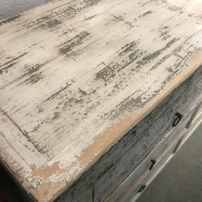 Painted 9 Drawer Sideboard From Mongolia Made From Reclaimed Wood