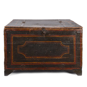 Antique Painted Indian Chest from Bikaner - 19thC