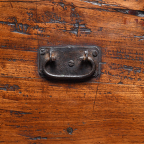Brass Bound Indian Military Chest From Rajasthan  -19thC