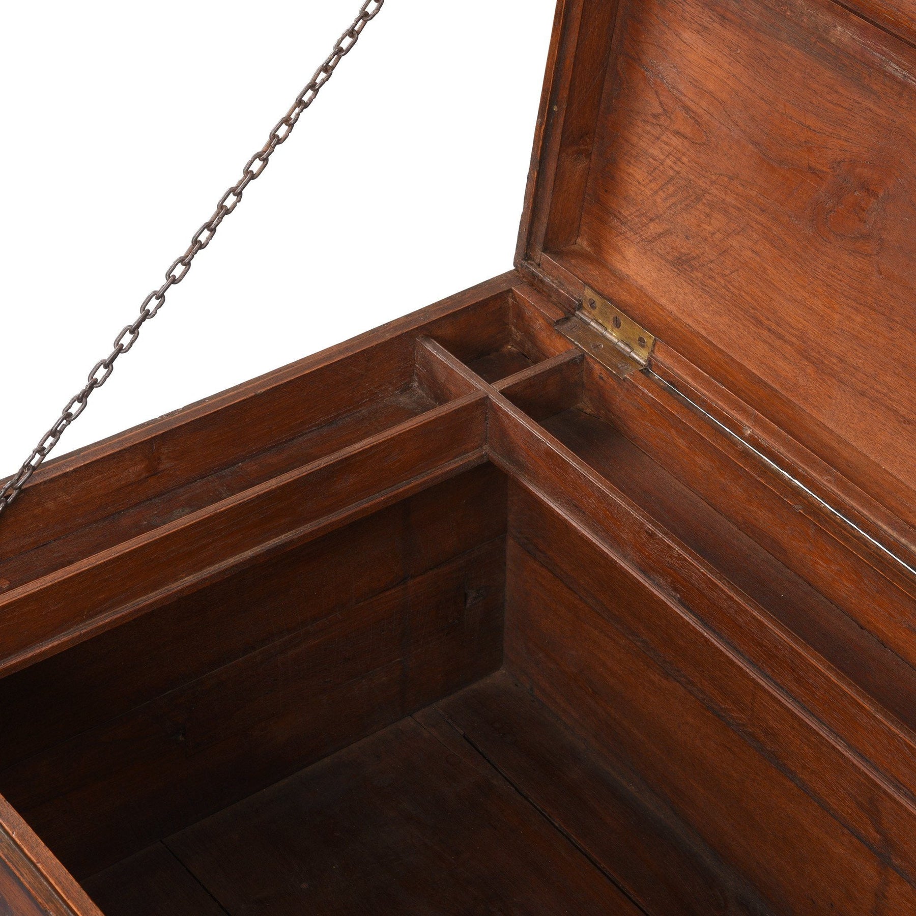 Brass Bound Indian Teak Military Chest - 19thC