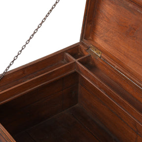 Brass Bound Indian Teak Military Chest - 19thC