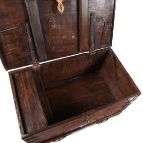 Brass Bound Rosewood Chest from Kutch - 19thC