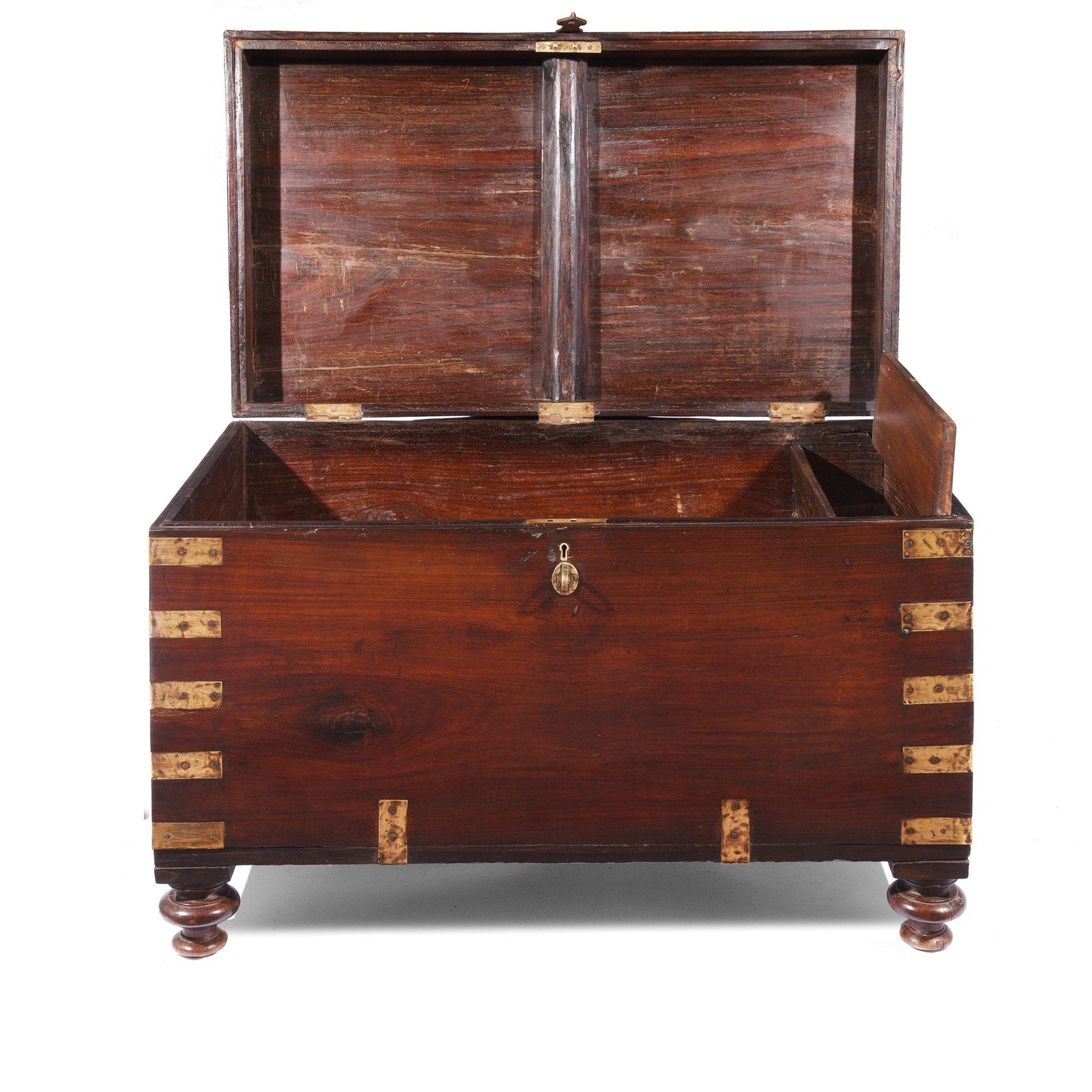 Brass Bound Rosewood Military Chest - 19thC