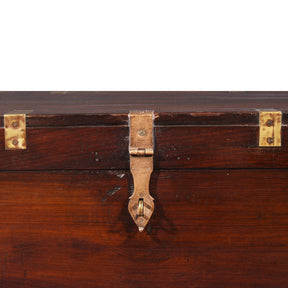 Brass Bound Rosewood Military Chest - 19thC