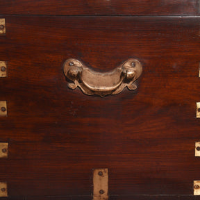 Brass Bound Rosewood Military Chest - 19thC