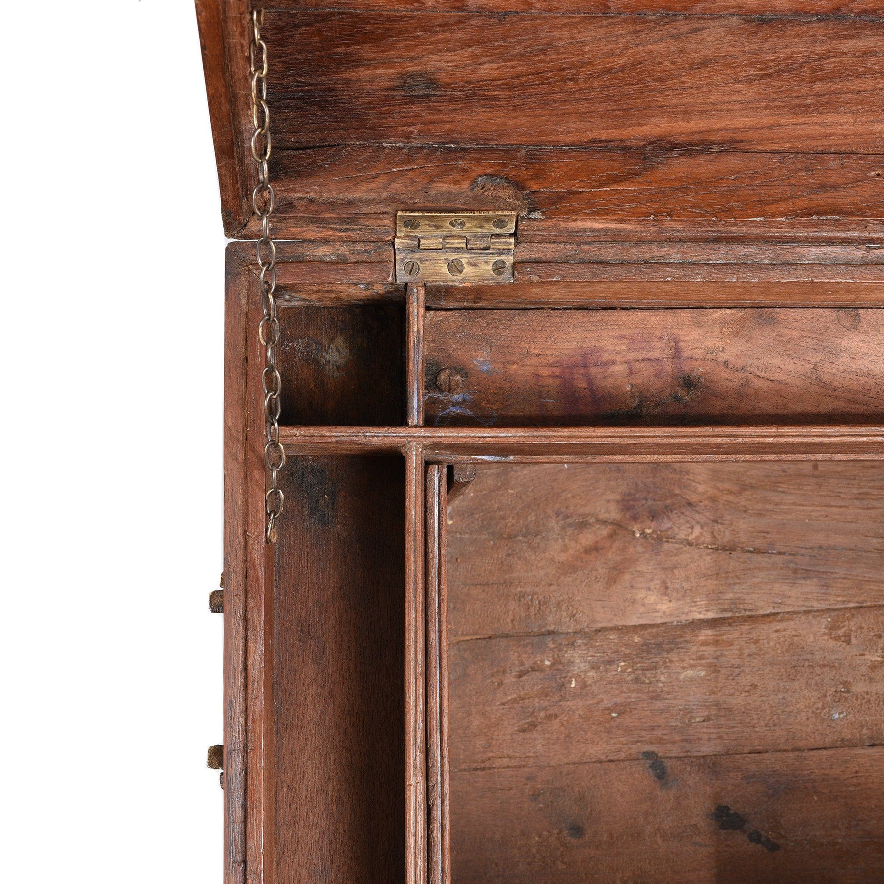 Brass Bound Teak Indian Military Chest, Rajasthan -19thC