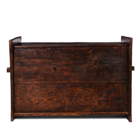 Carved Himalayan Cedar Coffer from the Kulu Valley - 19thC