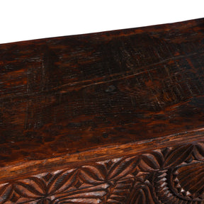 Carved Himalayan Cedar Coffer from the Kulu Valley - 19thC