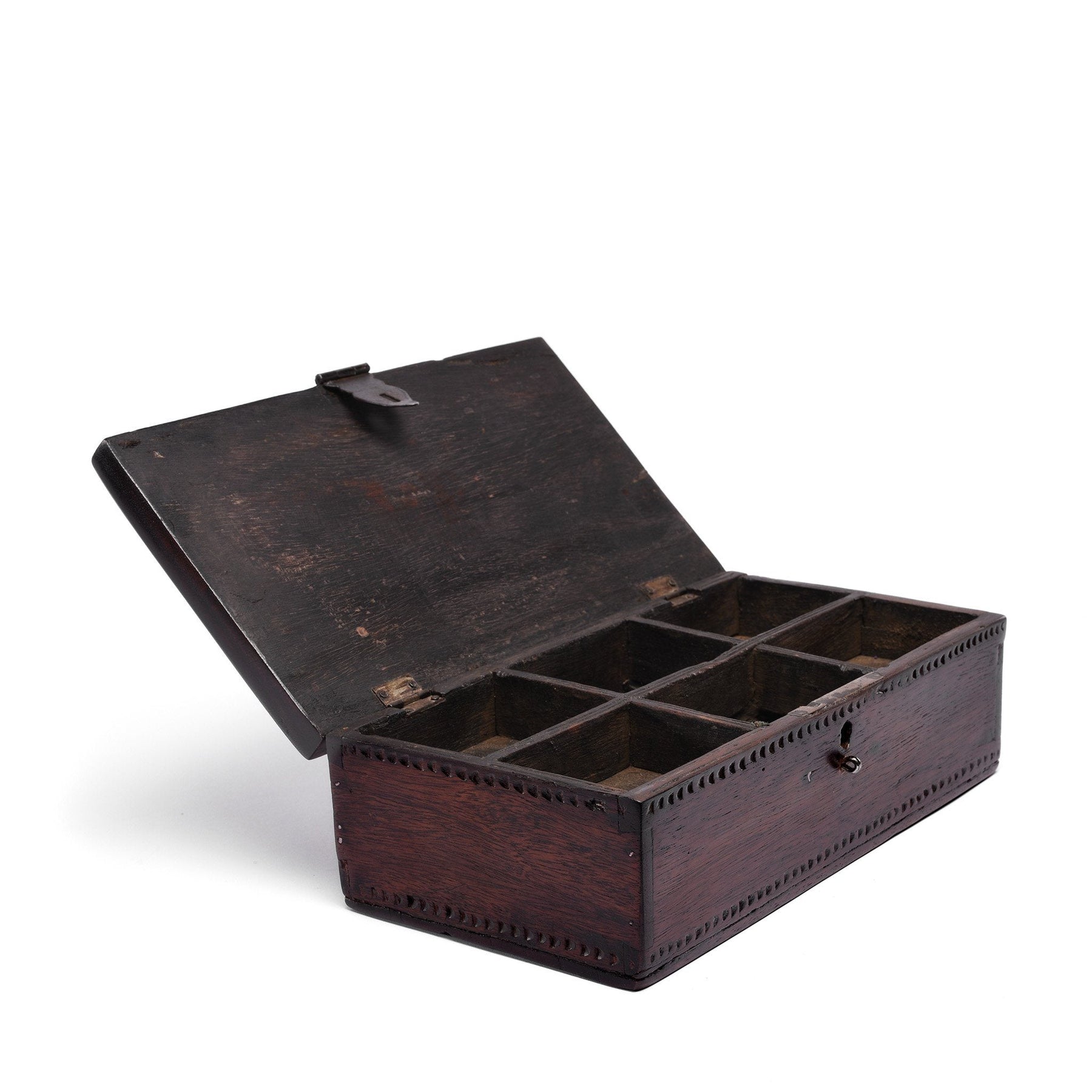 Carved Teak Box - From Rajasthan - Ca 90 Yrs Old