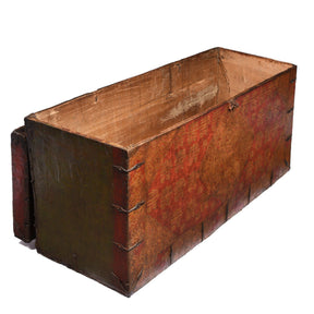 Gilt Painted Tibetan Dragon & Shou Chest - 18thC