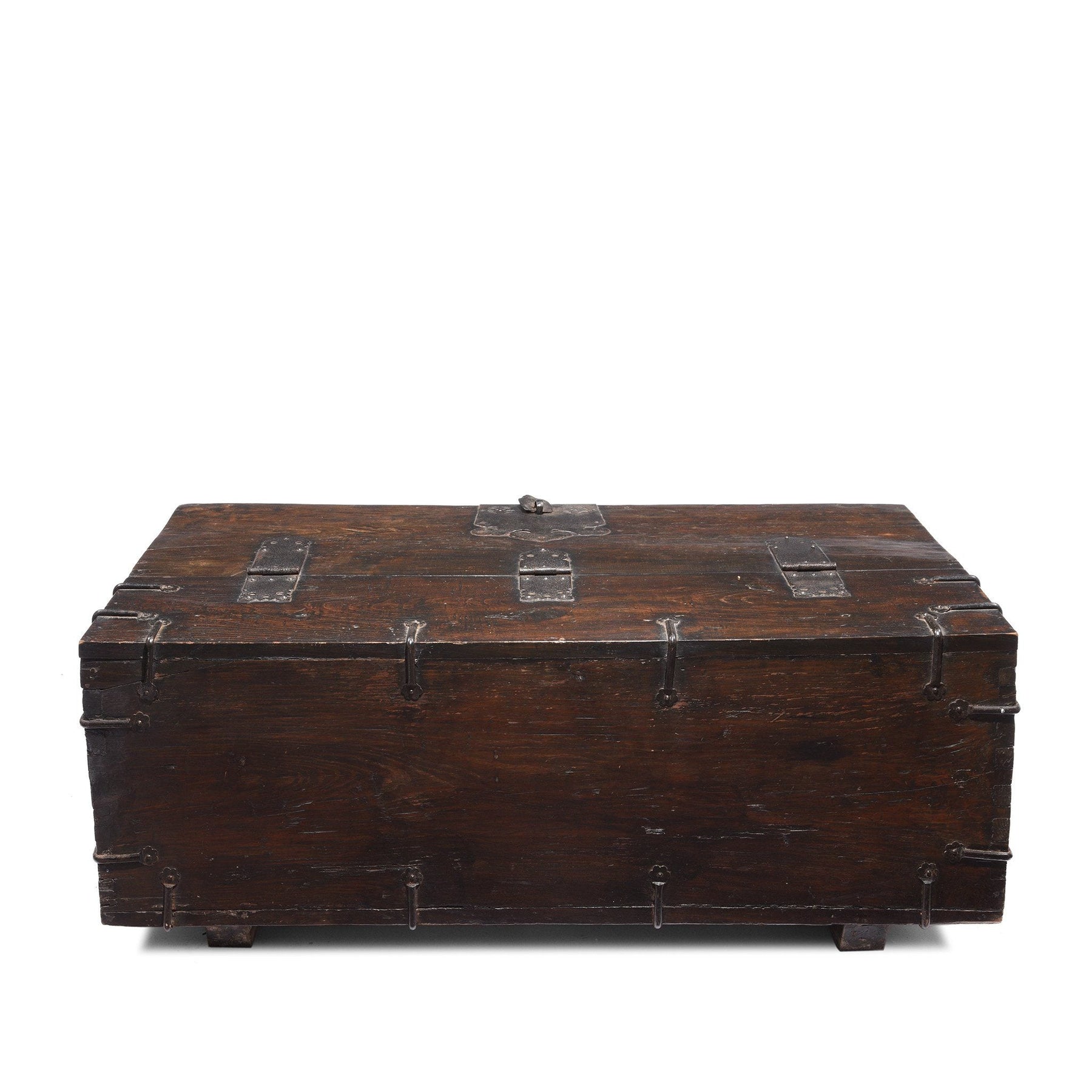 Korean Coin Chest With Iron Mounts - 18thC