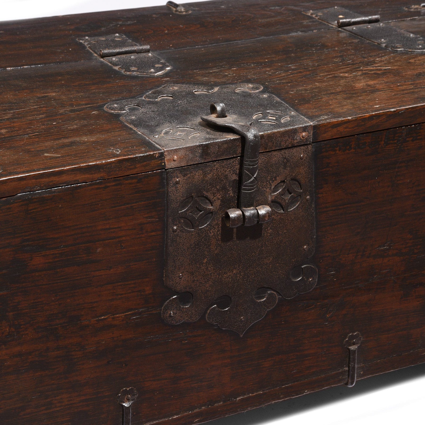 Korean Coin Chest With Iron Mounts - 18thC