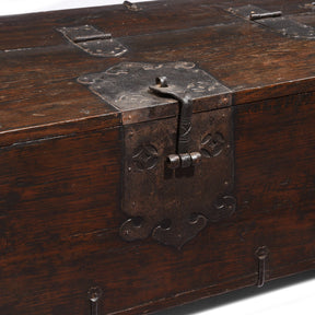 Korean Coin Chest With Iron Mounts - 18thC