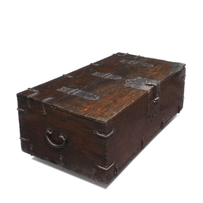 Korean Coin Chest With Iron Mounts - 18thC